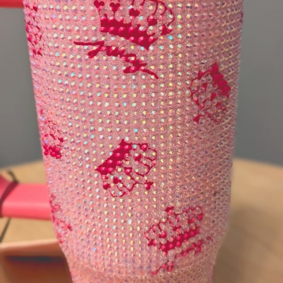 NWT Juicy Couture Glam Sparkly Rhinestone Insulated Hot/Cold Travel Mug/Tumbler - Picture 3 of 13